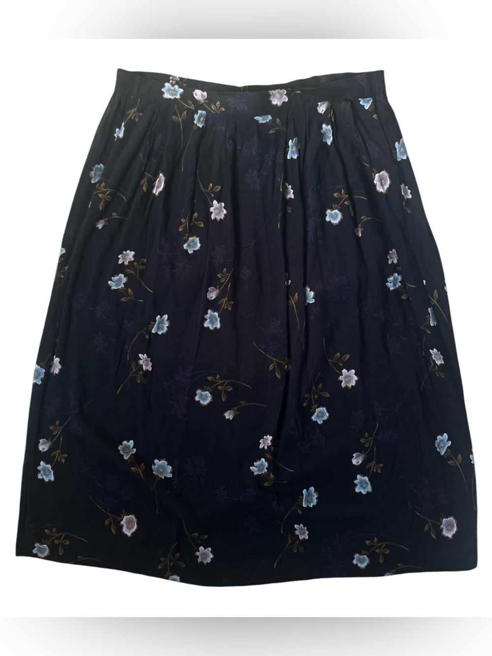 Vintage 90s Sag Harbor Flowy Floral Skirt